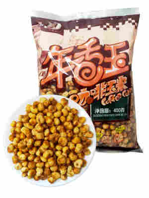 黄金豆香酥休闲东北哑巴花苞米咖啡爆米花零食小吃玉米婷欢