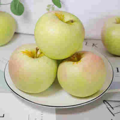 【山东青森苹果】高山头茬水蜜桃青苹果非红苹果5斤新鲜水果代发