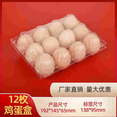 12枚中号鸡蛋托100个加厚3*4