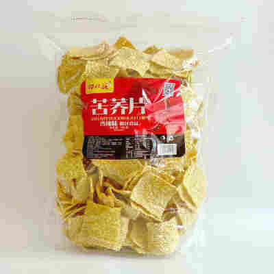苦荞片5斤散装批发牛肉味香葱味400g整箱荞麦网红锅巴零食包邮厂