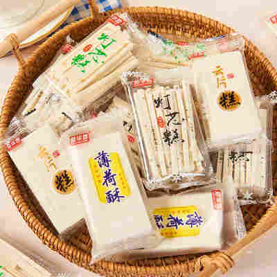 知灯芯糕云片糕薄荷糕糯米糕传统糕点湖南特产零食品老式原味特色