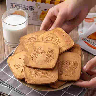 特好吃蜜松煎饼方形蛋烤酥脆煎饼饼干办公室零食独立包装