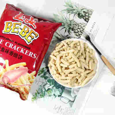 学生解馋鱿鱼味16袋*30克酥薯条非油炸膨化食品休闲零食玉美虾条