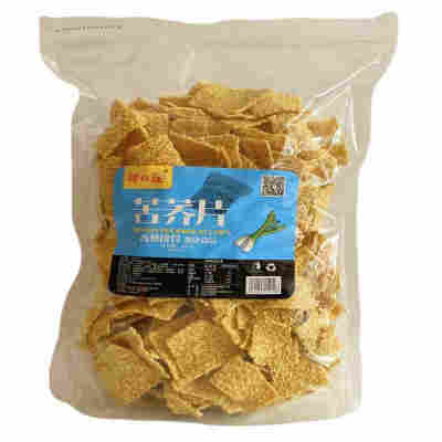 苦荞片5斤散装批发牛肉味香葱味400g整箱荞麦网红锅巴零食包邮厂