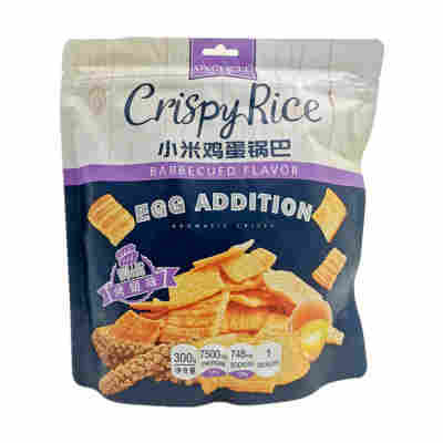 星芭脆小米鸡蛋锅巴300g多口味可选烤翅味五香海苔味网红休闲零食