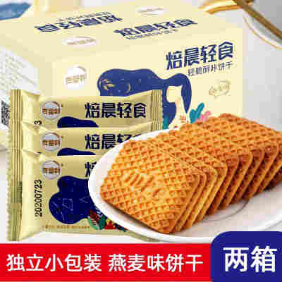 燕麦味饼干500g*2箱(共2箱)
