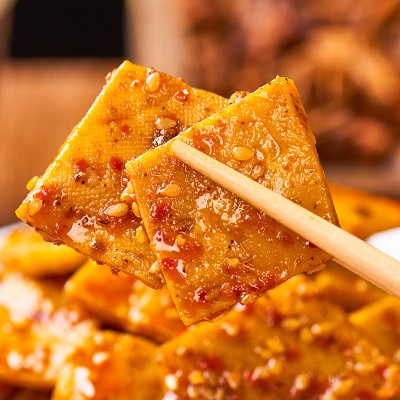 乡味十族平江豆干鲜卤酱干柴火干95g解馋零食湖南特色儿时小吃