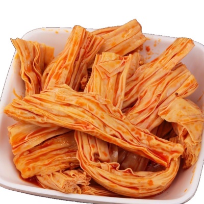 爆款辣阿哥手工腐竹湖南特色开袋即食豆笋卤味豆皮小零食下酒小菜