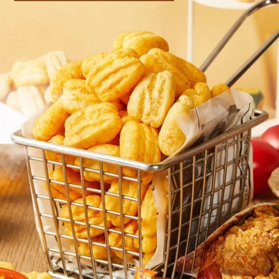 亲亲牌麦香鸡味块袋装膨化食品 非油炸休闲特色怀旧零食批发105g