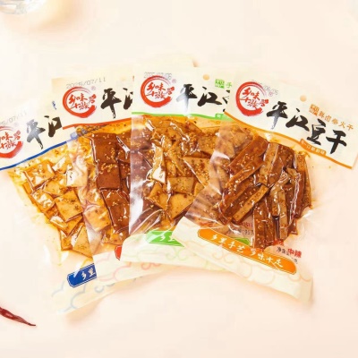 乡味十族平江豆干鲜卤酱干柴火干95g解馋零食湖南特色儿时小吃