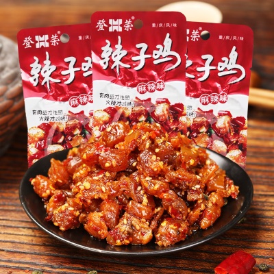 登荣香辣爽口鸡23g辣子鸡丁火锅鸡麻辣味辣条重庆特色小吃小零食