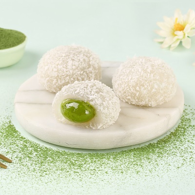 百草爆浆麻薯团子120g雪媚娘夹心糕点零食糯米糍早餐箱规72蛋糕